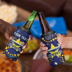 Personalized North Queensland Cowboys 4 in 1 Can Cooler Tumbler Aboriginal Pattern with Graffiti Style Design