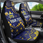 Personalized North Queensland Cowboys Car Seat Cover Aboriginal Pattern with Graffiti Style Design