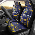 Personalized North Queensland Cowboys Car Seat Cover Aboriginal Pattern with Graffiti Style Design