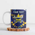 Personalized North Queensland Cowboys Ceramic Mug Aboriginal Pattern with Graffiti Style Design