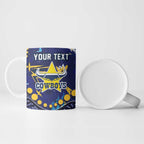 Personalized North Queensland Cowboys Ceramic Mug Aboriginal Pattern with Graffiti Style Design