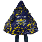Personalized North Queensland Cowboys Cloak Aboriginal Pattern with Graffiti Style Design
