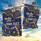 Personalized North Queensland Cowboys Garden Flag Aboriginal Pattern with Graffiti Style Design