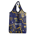 Personalized North Queensland Cowboys Grocery Bag Aboriginal Pattern with Graffiti Style Design