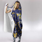 Personalized North Queensland Cowboys Hooded Blanket Aboriginal Pattern with Graffiti Style Design