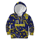 Personalized North Queensland Cowboys Kid Hoodie Aboriginal Pattern with Graffiti Style Design