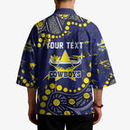 Personalized North Queensland Cowboys Kimono Aboriginal Pattern with Graffiti Style Design