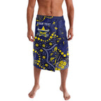 Personalized North Queensland Cowboys Lavalava Aboriginal Pattern with Graffiti Style Design