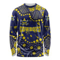 Personalized North Queensland Cowboys Long Sleeve Shirt Aboriginal Pattern with Graffiti Style Design