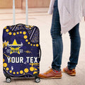 Personalized North Queensland Cowboys Luggage Cover Aboriginal Pattern with Graffiti Style Design