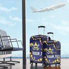 Personalized North Queensland Cowboys Luggage Cover Aboriginal Pattern with Graffiti Style Design