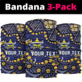 Personalized North Queensland Cowboys Neck Gaiter Aboriginal Pattern with Graffiti Style Design