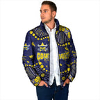 Personalized North Queensland Cowboys Padded Jacket Aboriginal Pattern with Graffiti Style Design