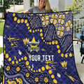 Personalized North Queensland Cowboys Quilt Aboriginal Pattern with Graffiti Style Design