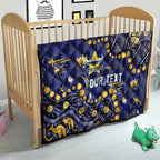 Personalized North Queensland Cowboys Quilt Aboriginal Pattern with Graffiti Style Design