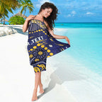 Personalized North Queensland Cowboys Sarong Aboriginal Pattern with Graffiti Style Design