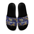 Personalized North Queensland Cowboys Slide Sandals Aboriginal Pattern with Graffiti Style Design