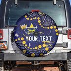 Personalized North Queensland Cowboys Spare Tire Cover Aboriginal Pattern with Graffiti Style Design