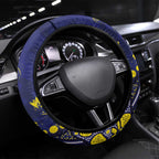 North Queensland Cowboys Steering Wheel Cover Aboriginal Pattern with Graffiti Style Design