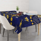 Personalized North Queensland Cowboys Tablecloth Aboriginal Pattern with Graffiti Style Design