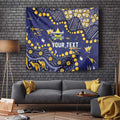 Personalized North Queensland Cowboys Tapestry Aboriginal Pattern with Graffiti Style Design