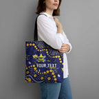 Personalized North Queensland Cowboys Tote Bag Aboriginal Pattern with Graffiti Style Design