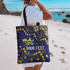 Personalized North Queensland Cowboys Tote Bag Aboriginal Pattern with Graffiti Style Design