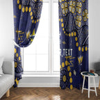 Personalized North Queensland Cowboys Window Curtain Aboriginal Pattern with Graffiti Style Design