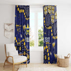 Personalized North Queensland Cowboys Window Curtain Aboriginal Pattern with Graffiti Style Design
