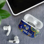 Personalized Parramatta Eels AirPods Case Aboriginal Pattern with Graffiti Style Design