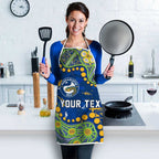 Personalized Parramatta Eels Apron Aboriginal Pattern with Graffiti Style Design