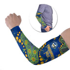 Personalized Parramatta Eels Arm Sleeves Aboriginal Pattern with Graffiti Style Design