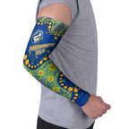 Personalized Parramatta Eels Arm Sleeves Aboriginal Pattern with Graffiti Style Design