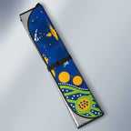 Personalized Parramatta Eels Auto Sun Shade Aboriginal Pattern with Graffiti Style Design