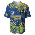 Personalized Parramatta Eels Baseball Jersey Aboriginal Pattern with Graffiti Style Design