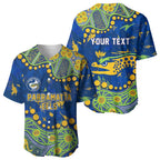 Personalized Parramatta Eels Baseball Jersey Aboriginal Pattern with Graffiti Style Design