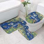 Personalized Parramatta Eels Bathroom Set Aboriginal Pattern with Graffiti Style Design