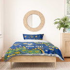Personalized Parramatta Eels Bedding Set Aboriginal Pattern with Graffiti Style Design