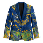 Personalized Parramatta Eels Blazer Aboriginal Pattern with Graffiti Style Design