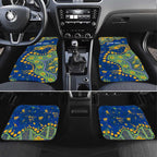 Personalized Parramatta Eels Car Mats Aboriginal Pattern with Graffiti Style Design