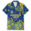 Personalized Parramatta Eels Hawaiian Shirt Aboriginal Pattern with Graffiti Style Design