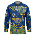 Personalized Parramatta Eels Hockey Jersey Aboriginal Pattern with Graffiti Style Design
