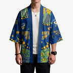 Personalized Parramatta Eels Kimono Aboriginal Pattern with Graffiti Style Design