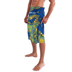 Personalized Parramatta Eels Lavalava Aboriginal Pattern with Graffiti Style Design
