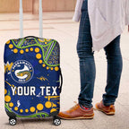 Personalized Parramatta Eels Luggage Cover Aboriginal Pattern with Graffiti Style Design