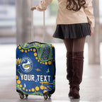 Personalized Parramatta Eels Luggage Cover Aboriginal Pattern with Graffiti Style Design