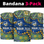 Personalized Parramatta Eels Neck Gaiter Aboriginal Pattern with Graffiti Style Design
