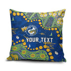 Personalized Parramatta Eels Pillow Cover Aboriginal Pattern with Graffiti Style Design