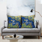 Personalized Parramatta Eels Pillow Cover Aboriginal Pattern with Graffiti Style Design