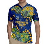 Personalized Parramatta Eels Rugby Jersey Aboriginal Pattern with Graffiti Style Design